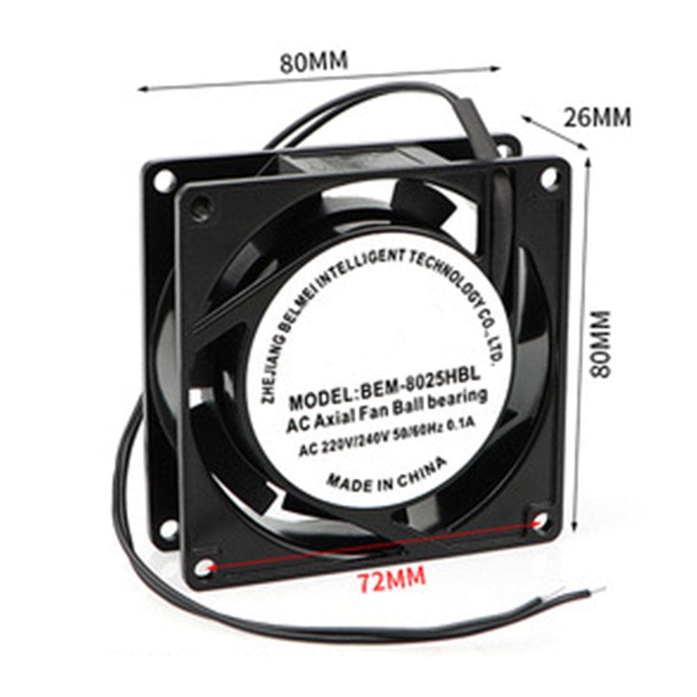 1PCS Cooling Fan 220V/240V 2PIN 80MM -150MM Axial Fan BEM-80X25HBL 220V