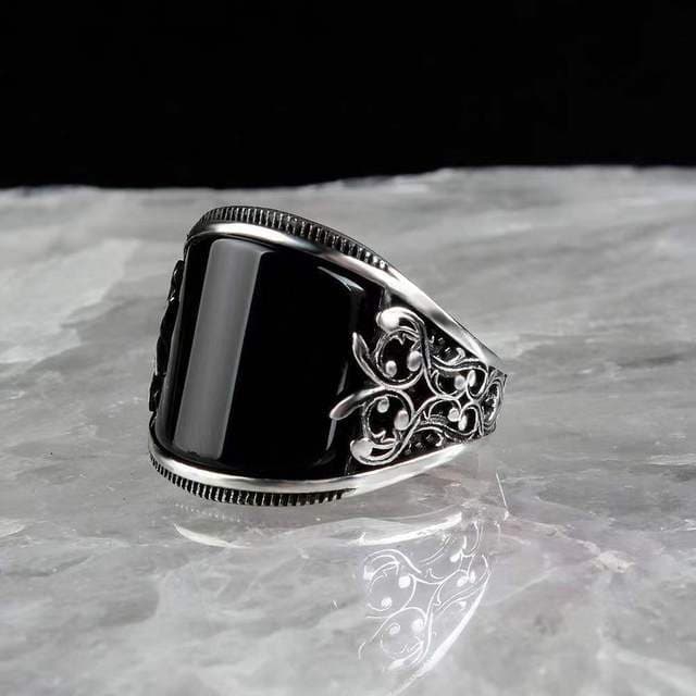 Inlaid Emerald Men 'S Luxury Ring Personality Retro Domineering Gem Sapphire Ring To Attend The Banquet Party Business Jewelry 10