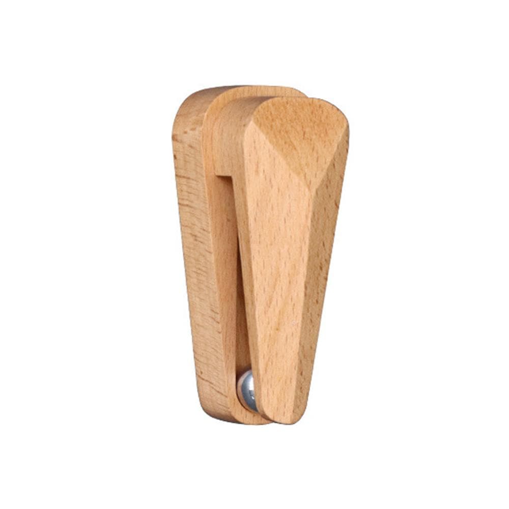Self Adhesive Beech Wood Towel Clips with Unique Gravity Carbon Steel Ball Multifunctional No 1 Pack