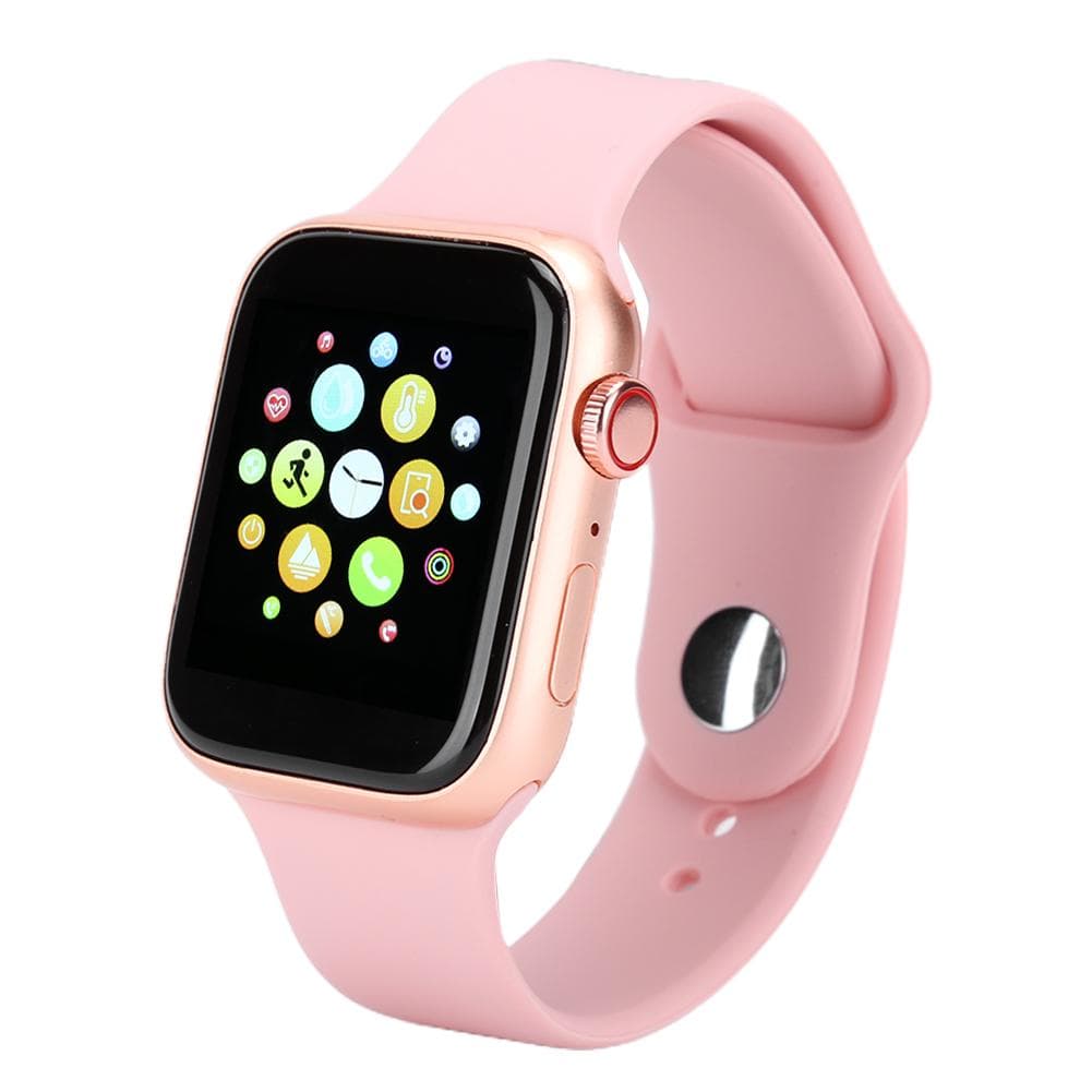 W98 1.54 Large Screen Smartwatch Fashion Sport Watch Temperature Display Bracelet(Pink ) pink
