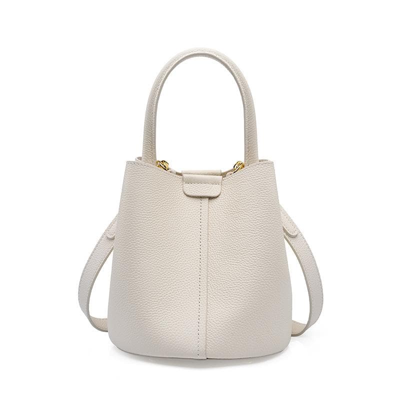 Top Layer Leather Bag Bag Women's Bag Crossbody Bag Summer Premium Leather Handbag Bucket