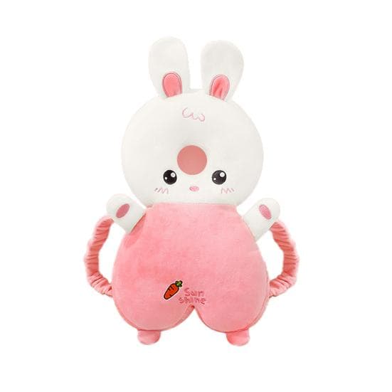 Baby Walking Head Protection Backpack Adjustable Chest Strap Breathable Padding Cute Anti Fall Safety Hat pink