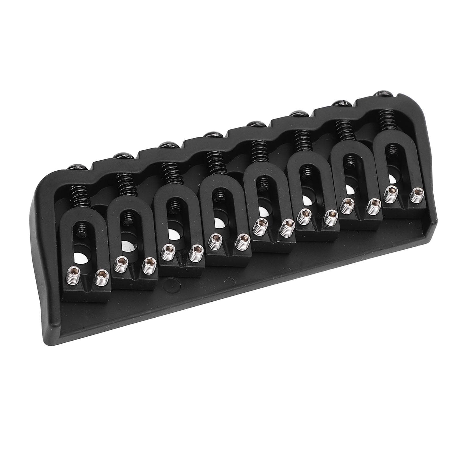 8 String Saddle Bridge String Thru Body Hardtail Bridge Replacement for Electric Guitar 10.8mm