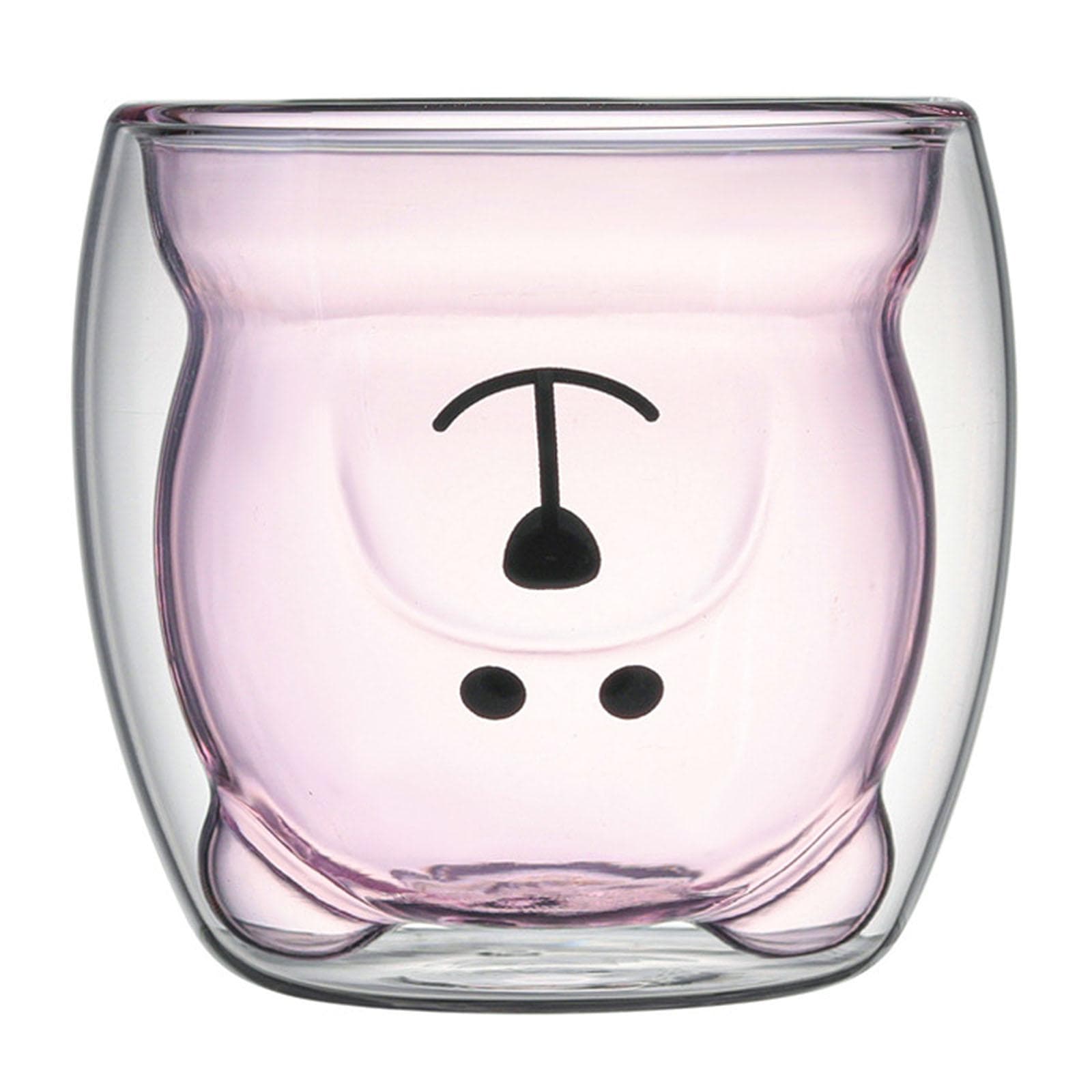 Cartoon Double Layer High Borosilicate Glass Bear Cup Insulated Coffee Macchiato Drink Cup