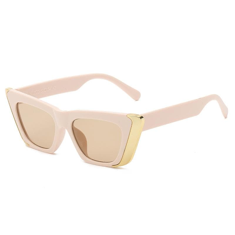 New Vintage Square Sunglasses Women Men Rectangle Sun Glasses Cat Eye Eyewear Oculos De Sol for Male Female MULTI