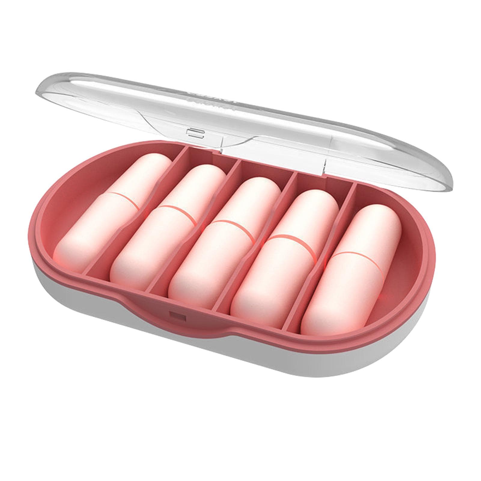 5 Pairs Ultra Soft Foam Earplugs Noise Reduction Ear Plugs for Sleeping Snoring Work Travel Type 2 pink
