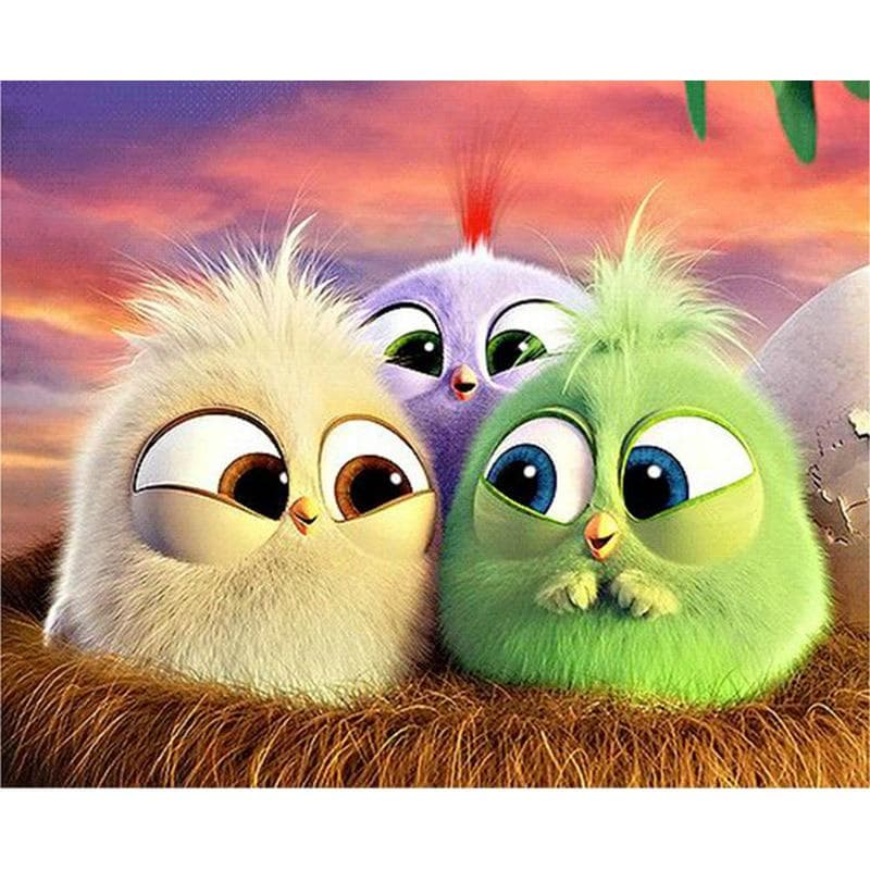 5d diy Diamond Painting Cartoon cute bird Cross Stitch Diamond Embroidery Mosaic Diamonds 20X30CM