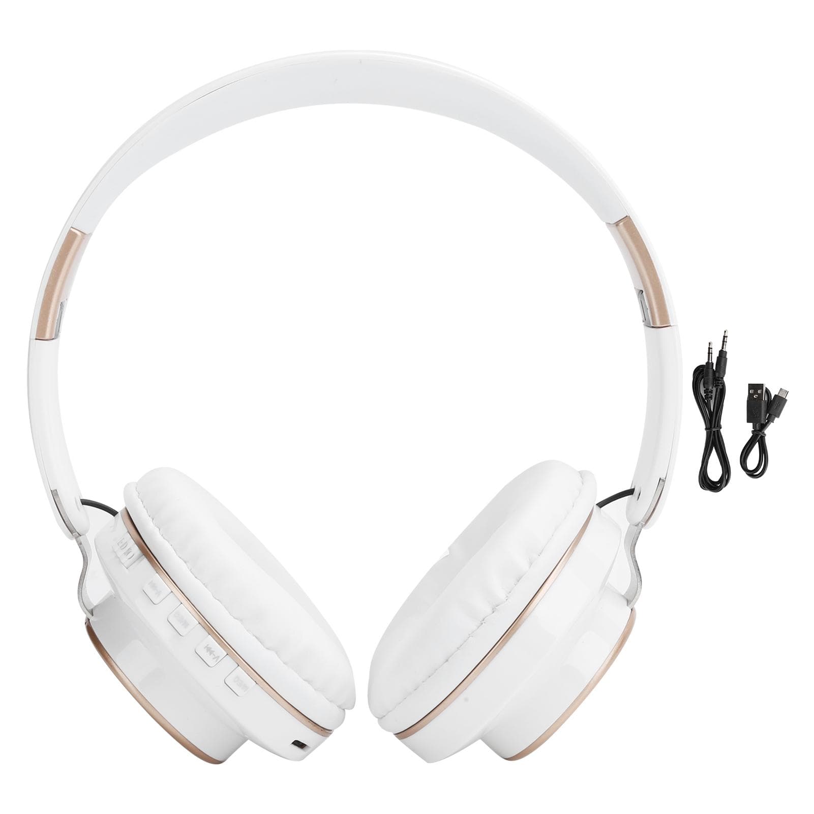 08S Headset Bluetooth 5.0 HiFi Folding Telescopic Sports Computer Gaming HeadphoneWhite white