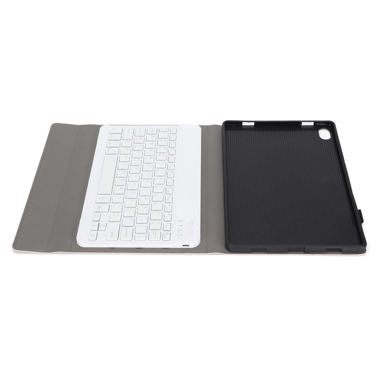 Wireless Removable Keyboard Backlit Computer Accessories with PU Leather Case for Lenovo Tab 11in rose gold