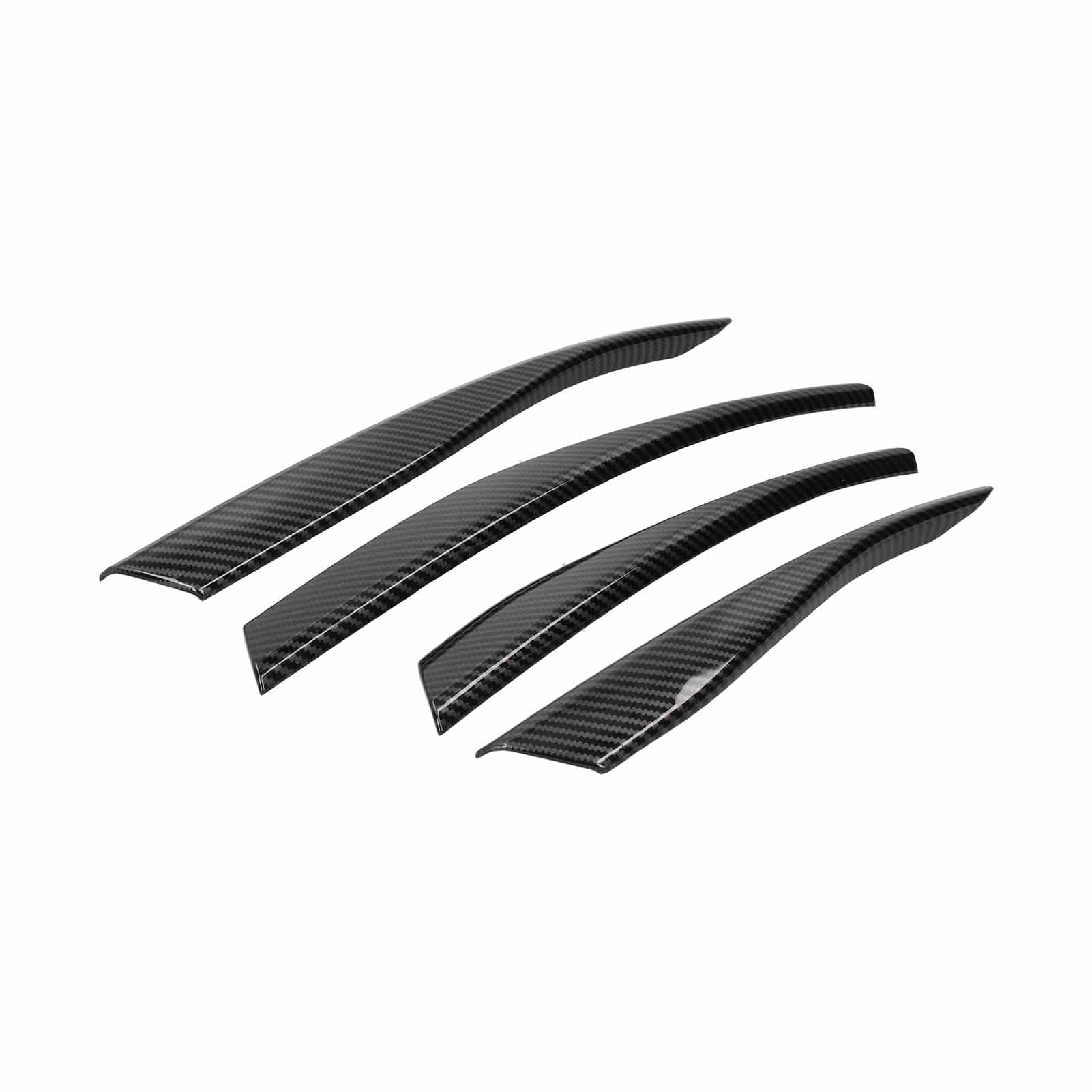 4pcs Front Fog Light Eyebrow Cover Trim Carbon Fiber Style Decor Fit for MK8 2020?2021