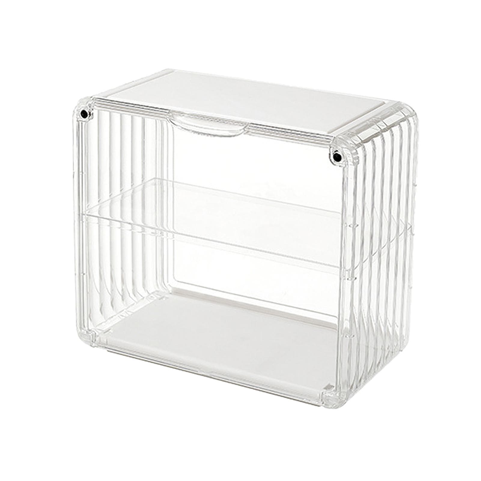Figure Display Box Acrylic Blind Box Display Case Assemble Collectibles Box Dustproof Protection white