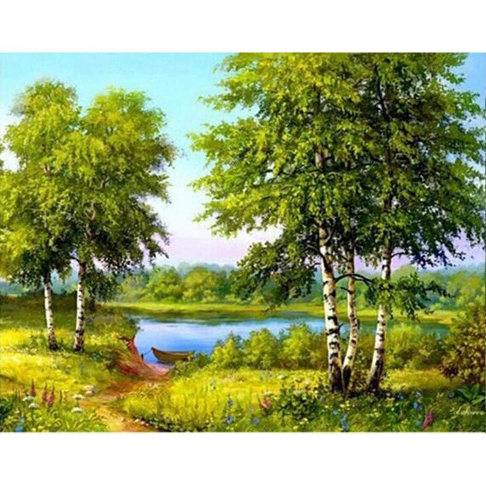 5D Diy Diamond Painting diamond Mosaic icons Daimond Embroidery Rhinestones Painting Landscape 20X30CM