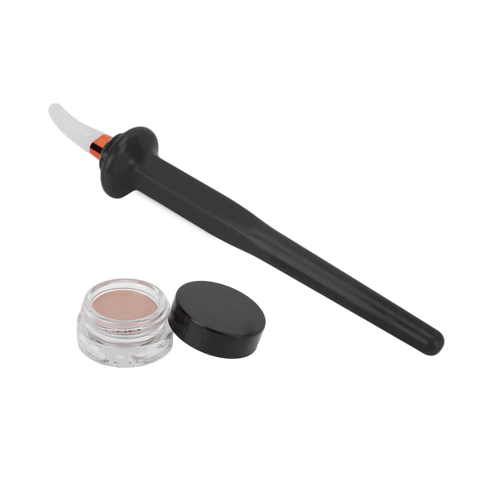 3 Piece Set Silicone Eyeliner Brush Skin Color Waterproof 4g Brush Drawing Eyeliner Aids Black black