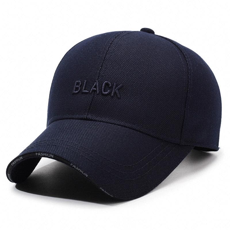 Sleek and Versatile BLACK Baseball Cap for Leisure & Sports navy blue