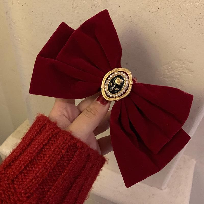 1Pc New Korean Fashion Bow Hair Pin Solid Color Elegant Hair Clips Headwear Girls Kids Hair Accessories