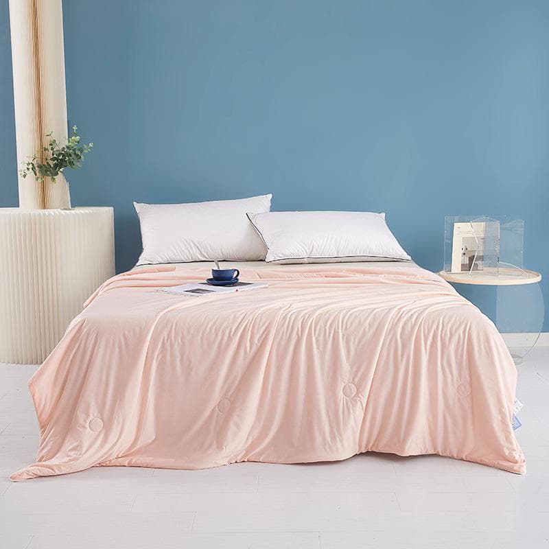 Grade A cool silk technology ice cream mica summer cool quilt washable cold silk nap air conditioner quilt for single and double 100x150cm