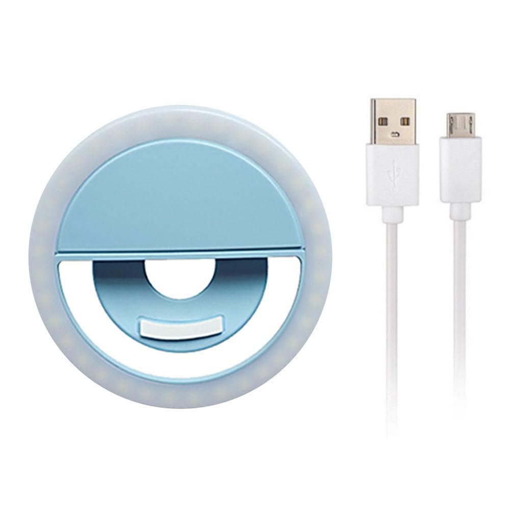 Supplementary Light Lamp Mobile Phone Selfie Light Annular Supplementary Light Lamp Built-in blue