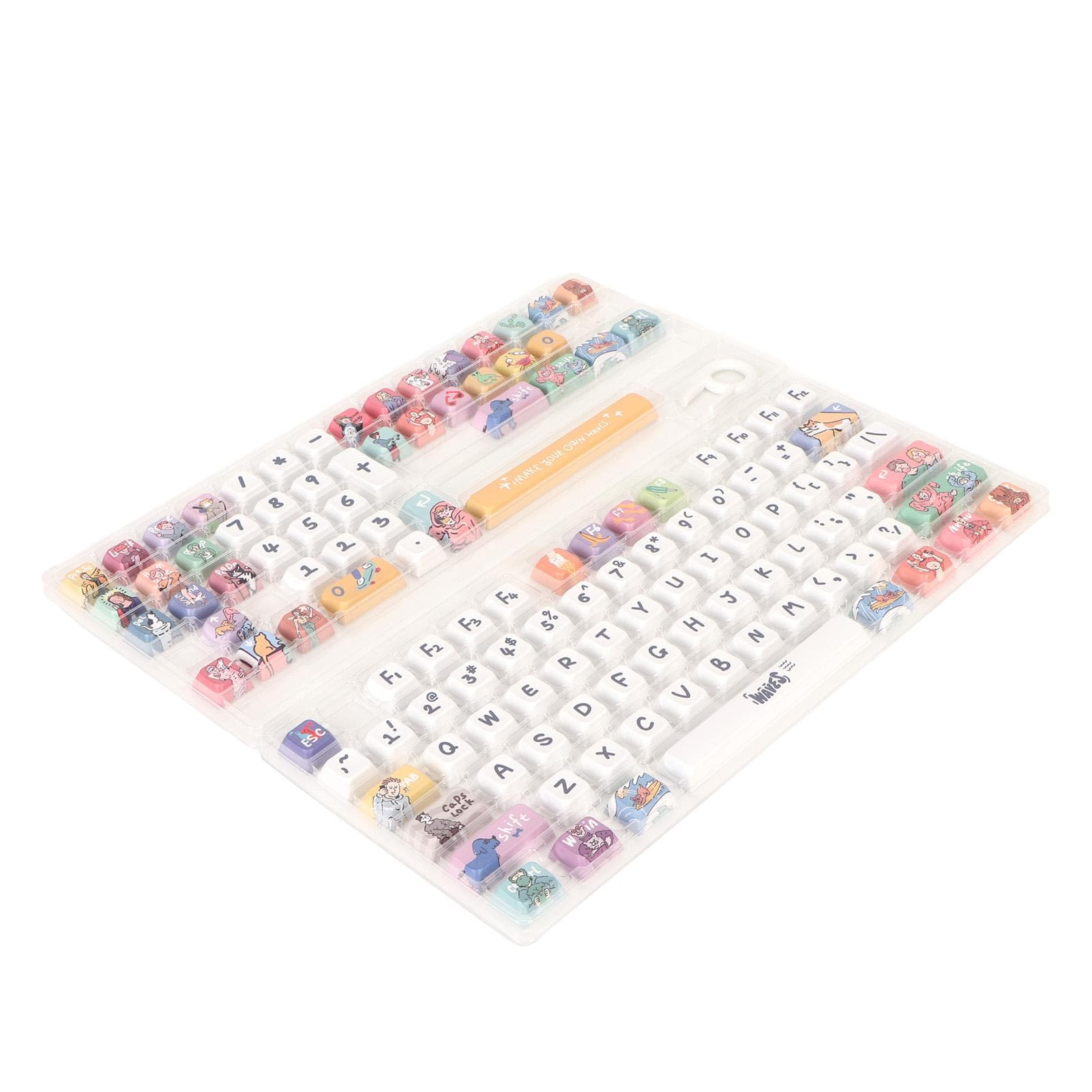Mechanical Keyboard Keycaps 123 Key for XDA Like Height Ergonomic Oil Resistant Coating Colorfast