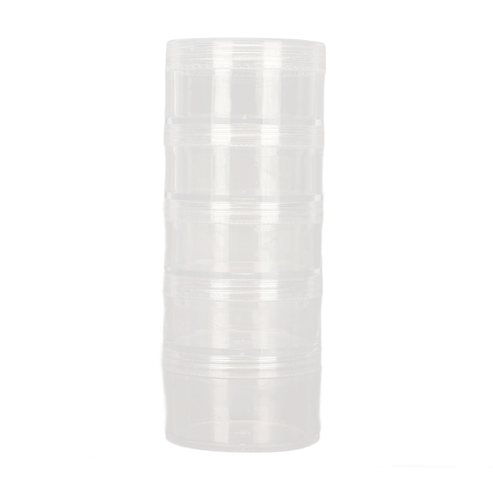Transparent Watch Parts Storage Box 5 Layer Watch Movement Holder Container for Screw Component 1.9