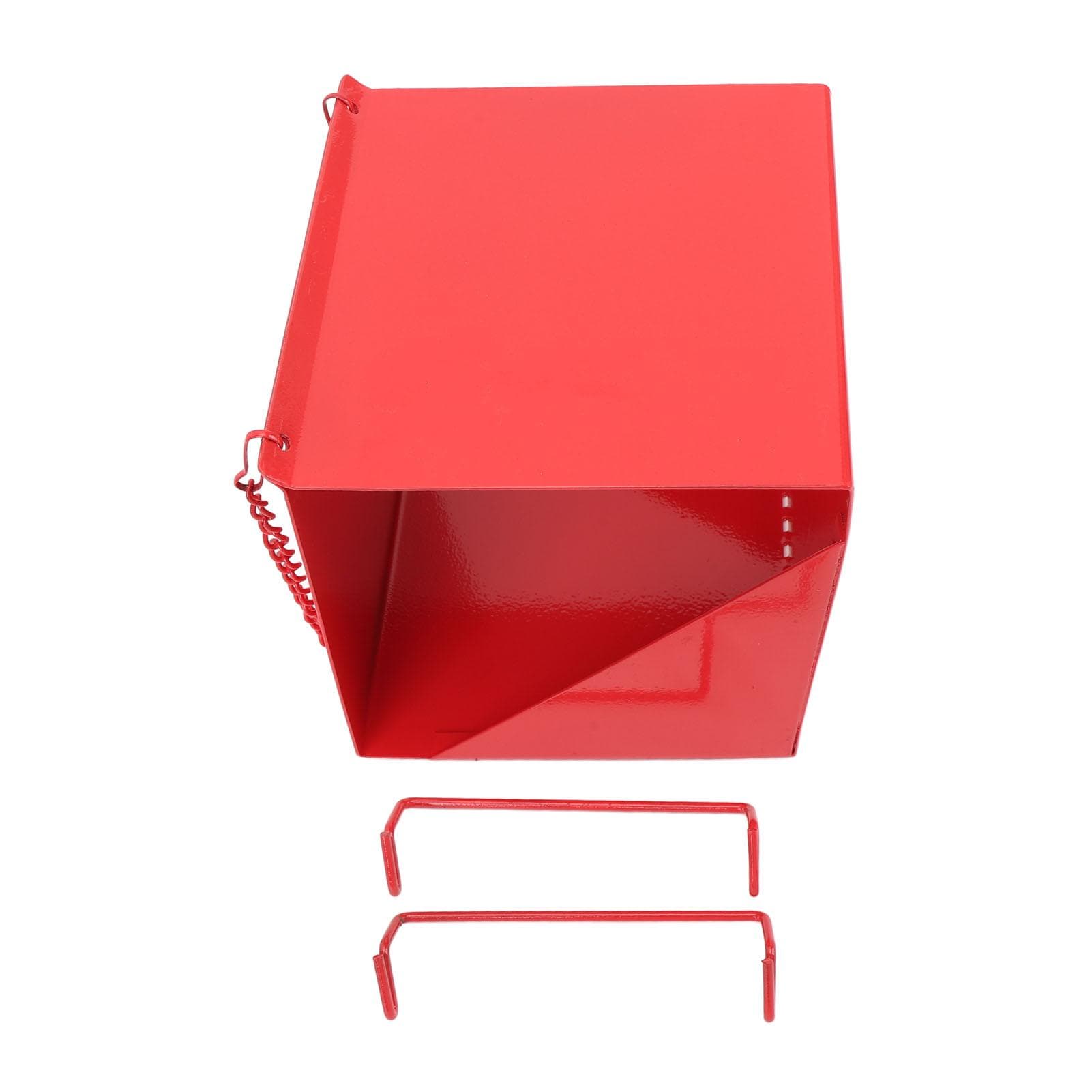 Bird Feeder Creative Large Capacity Weatherproof Iron Hanging Birdfeeder for Garden Outdoor red