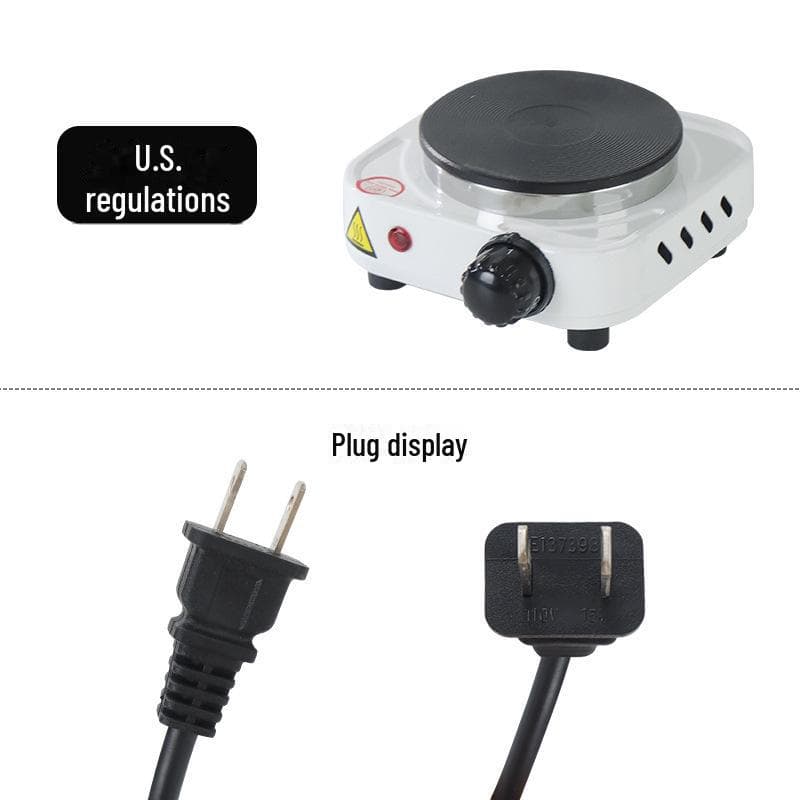 Electric Ceramic Moka Pot and Tea Maker - Mini Electric Stove White electric stove (US standard 110V plug) white