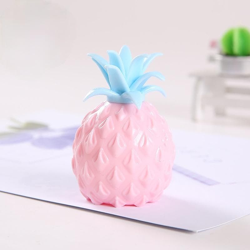 1PC Fun Soft Pineapple Ball Stress Reliever Toy Children Adult Fidget Squishy Creativity Sensory Toy pink