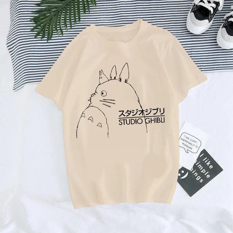 Unisexga Anime 90s Totoro Harajuku Ullzang T Shirt Women T-shirt Miyazaki Hayao Spirited Away Tshirt Top Tees FeUnisex 4XL