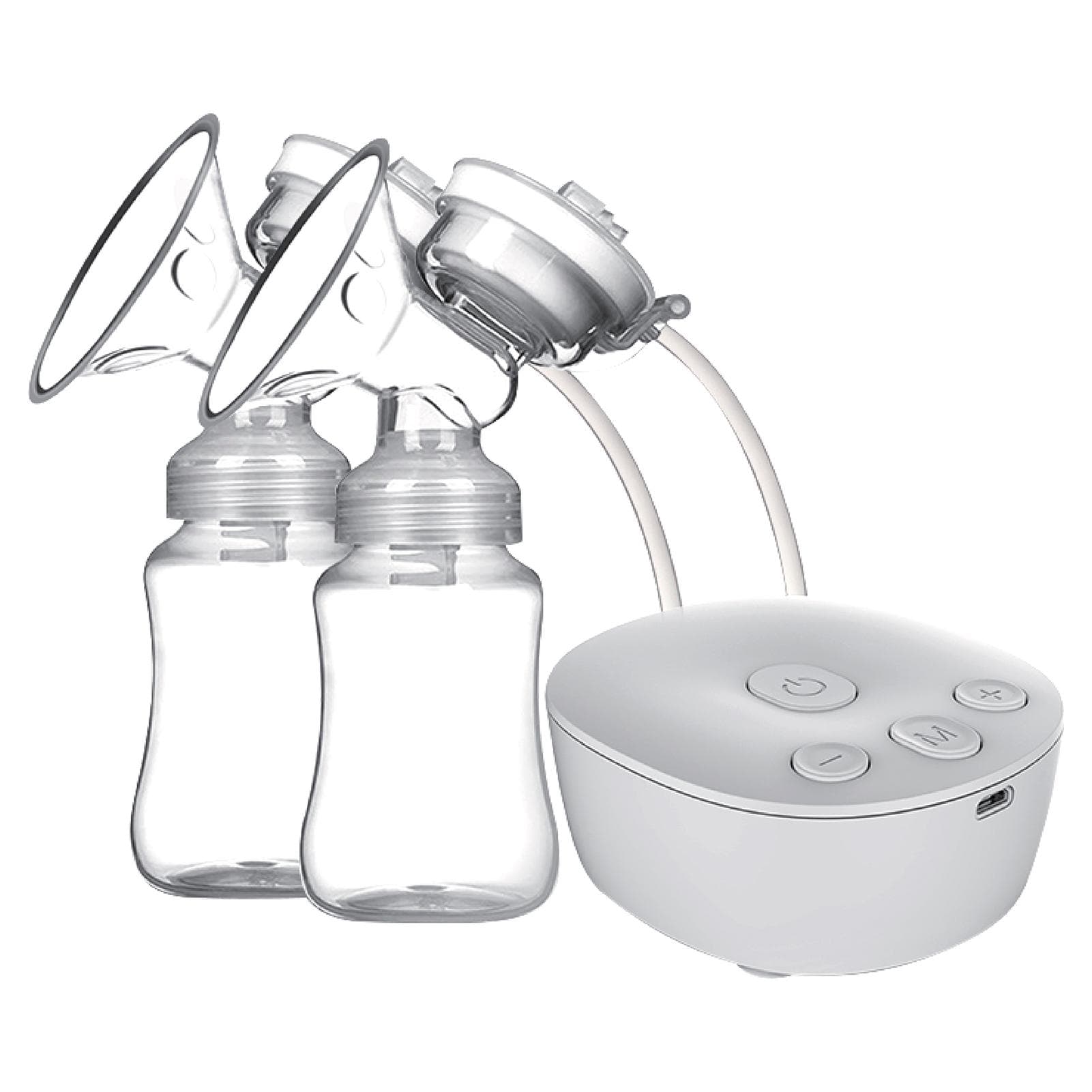 Double Electric Breast Pump Hands Free Breast Pump for Breastfeeding 2 Modes & 9 Adjustable Levels white