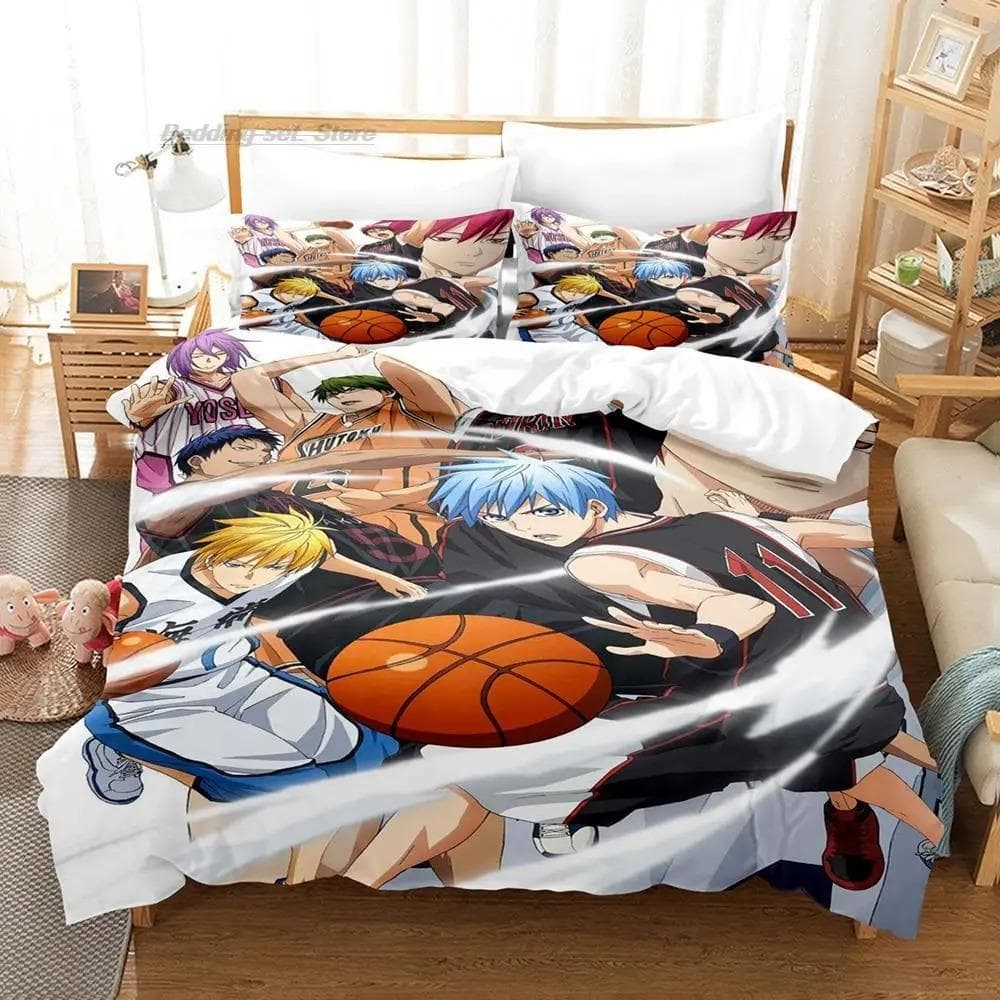 Kuroko's Basketball Bedding Set Single Twin Full Queen King Size Bed Set Aldult Kid Bedroom Duvetcover Sets 3D Print Anime 70x133cm 2pcs