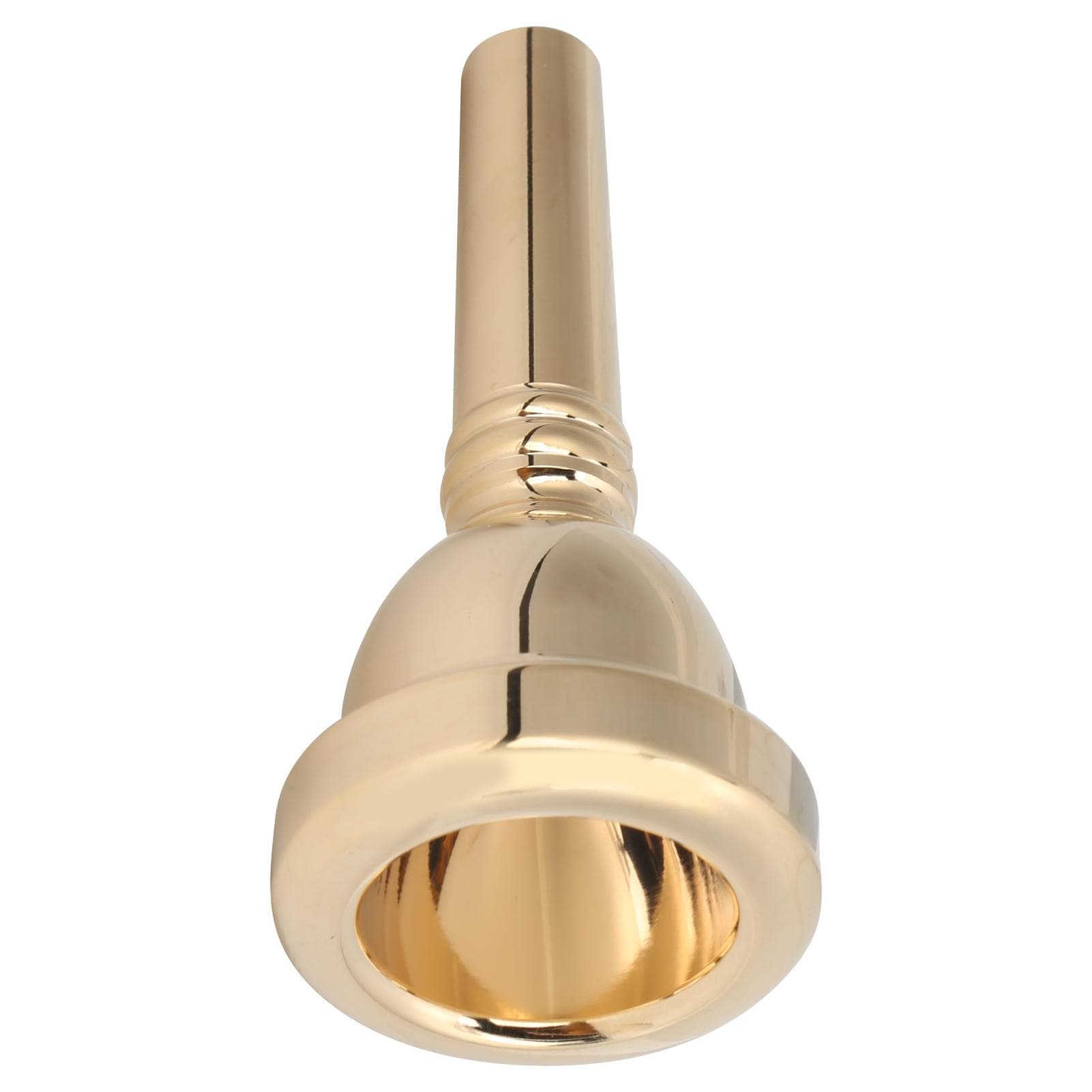 12in Horn Mouthpiece Durable Copper Musical Instrument Accessory for Tenor TromboneGold gold