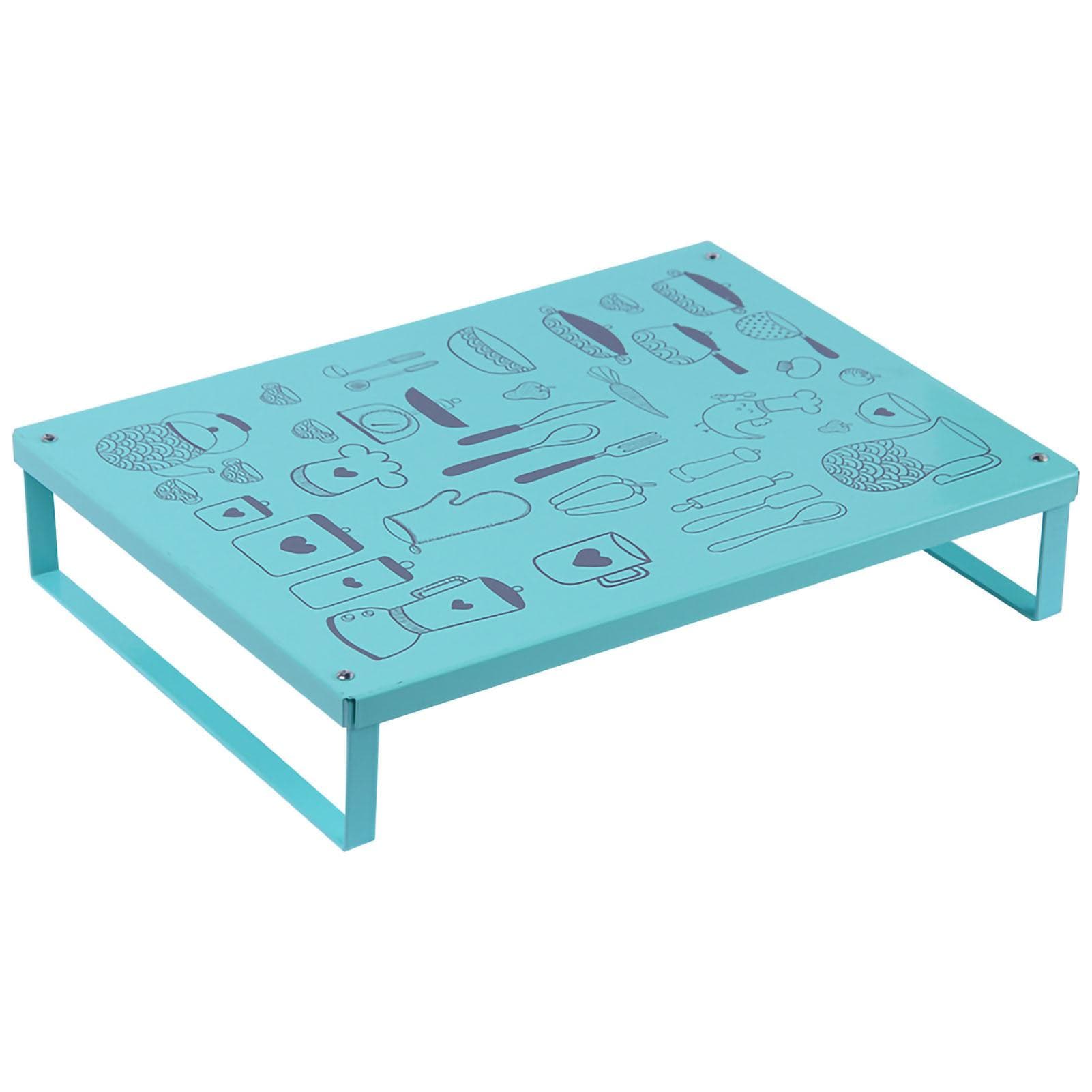 Induction Cooker Shelf Bracket Stylish Simple Gas Stove Cover Base Shelf for Kitchen Green green