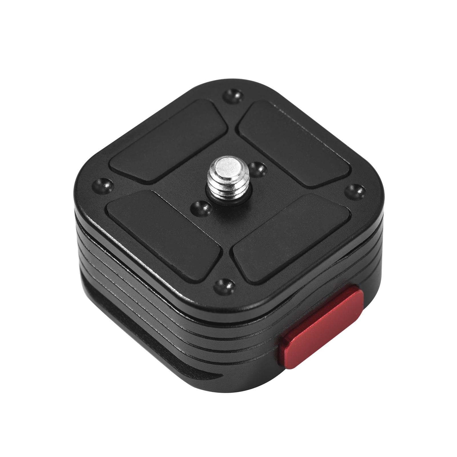 Multifunctional Mini Ball Head 360 degrees Rotatable Aluminum Alloy Ballhead Adapter Tripod Head 1/4 Inch black