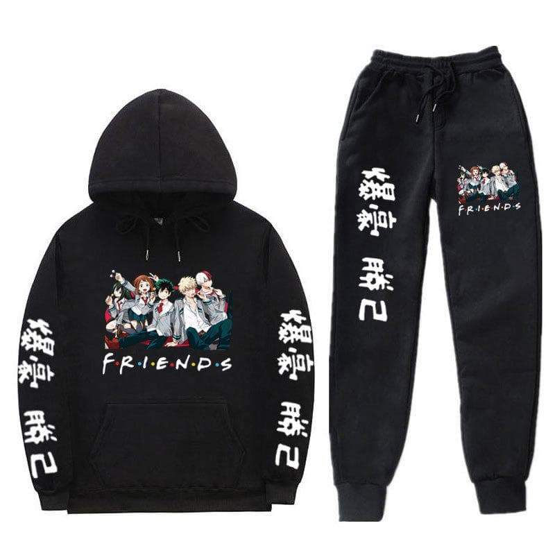 Sportswear Set Anime My Hero Academia Men and Women Casual Sports Suit My Hero Academia Hooded Suit XXL