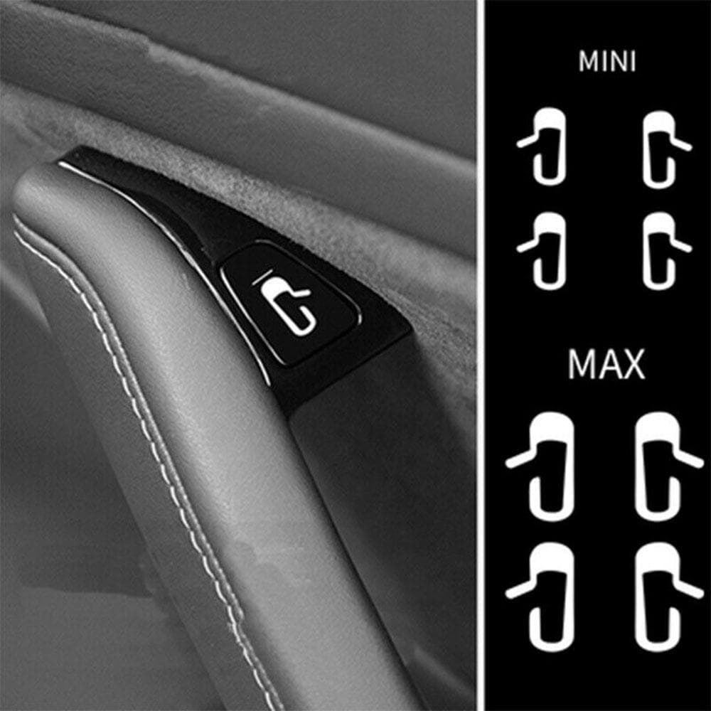 Car Door Open Exit Sticker Decal Interior Decoration Open Button Reminder White