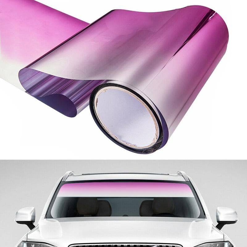 UV Anti Car Windscreen Solar Film Tinted Sticker Colorful Window Foils Sun Shade Car Accessories 20cm*150cm pink
