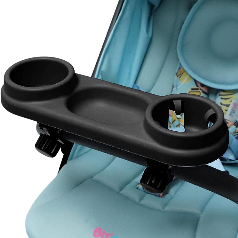 Snack Tray for Prams Universal Pram Tray with Adjustable Clip Divider Storage Tray for Most Types