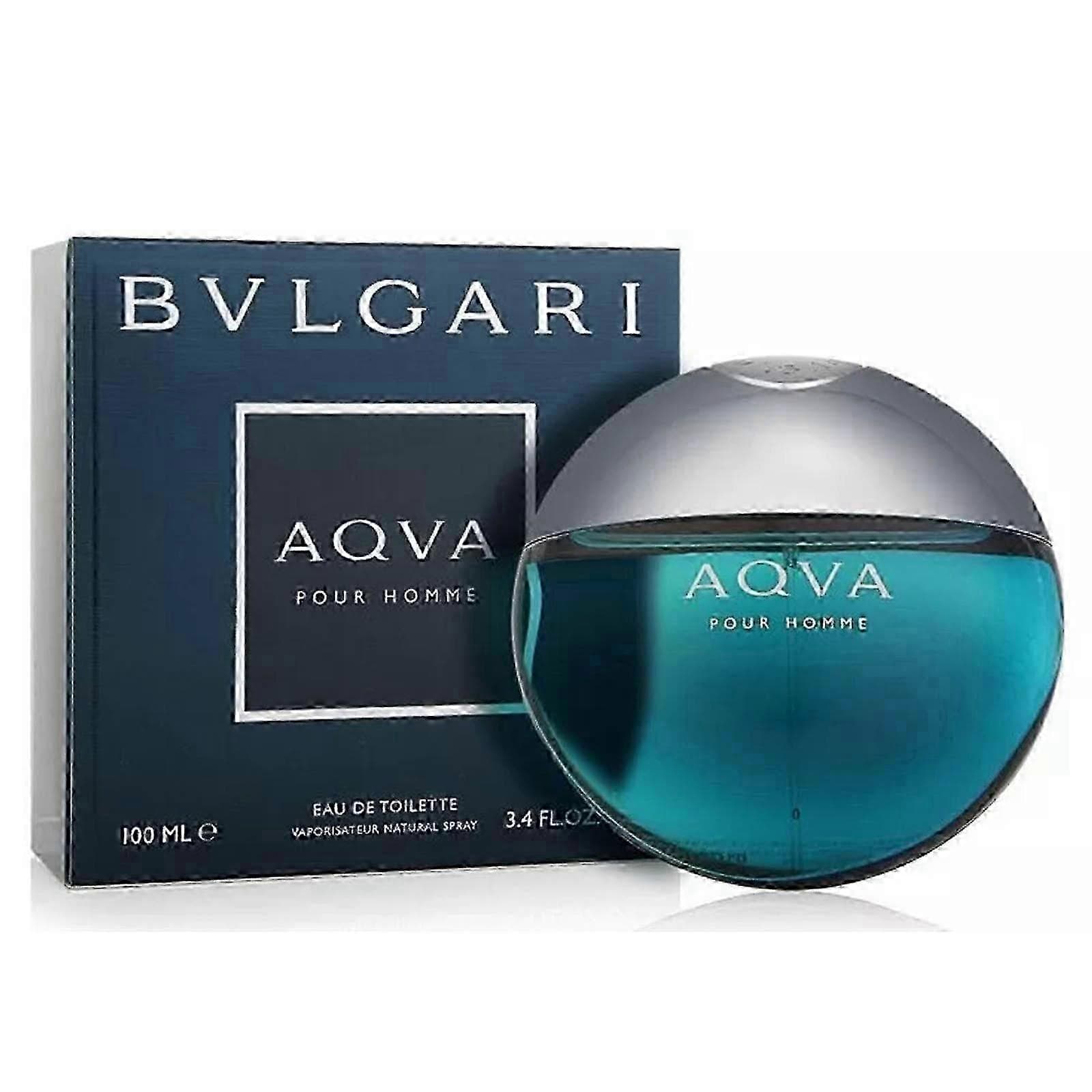 BVLAGARI Men's Aquatic Fragrance 100ml/3.4oz - Aqva-Inspired Fresh Eau de Toilette for Men