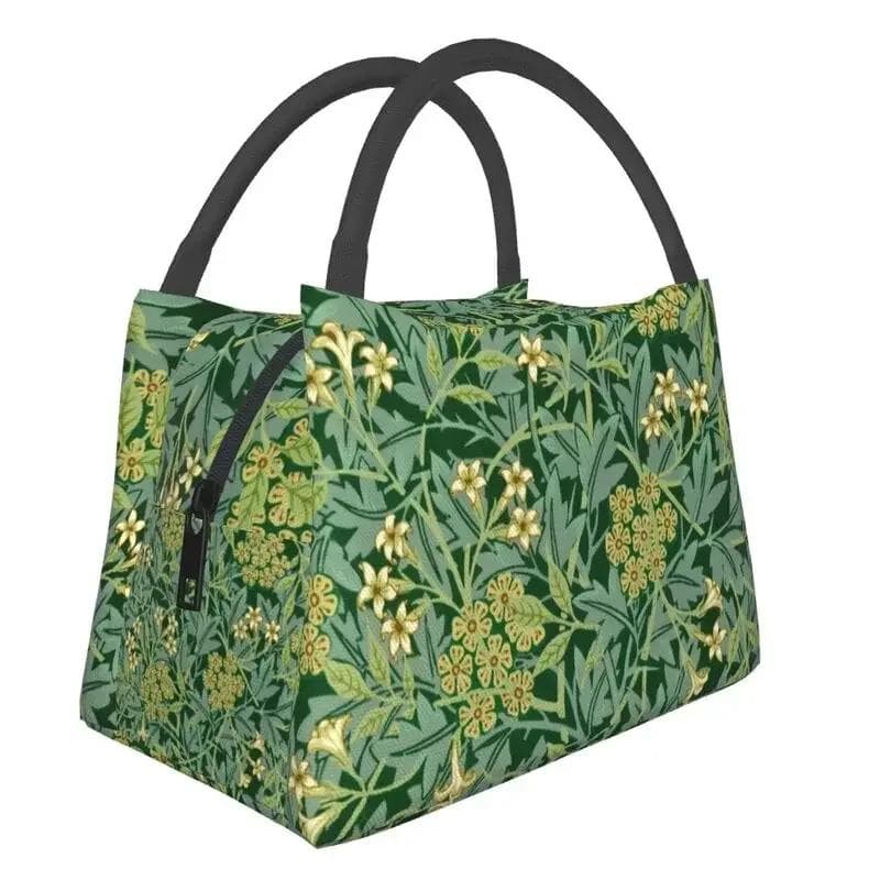 William Morris Insulated Lunch Bag for Women Portable Snakeshead Cooler Thermal Lunch Box Beach Camping Travel Shoulder Bag 28x17x16CM orange