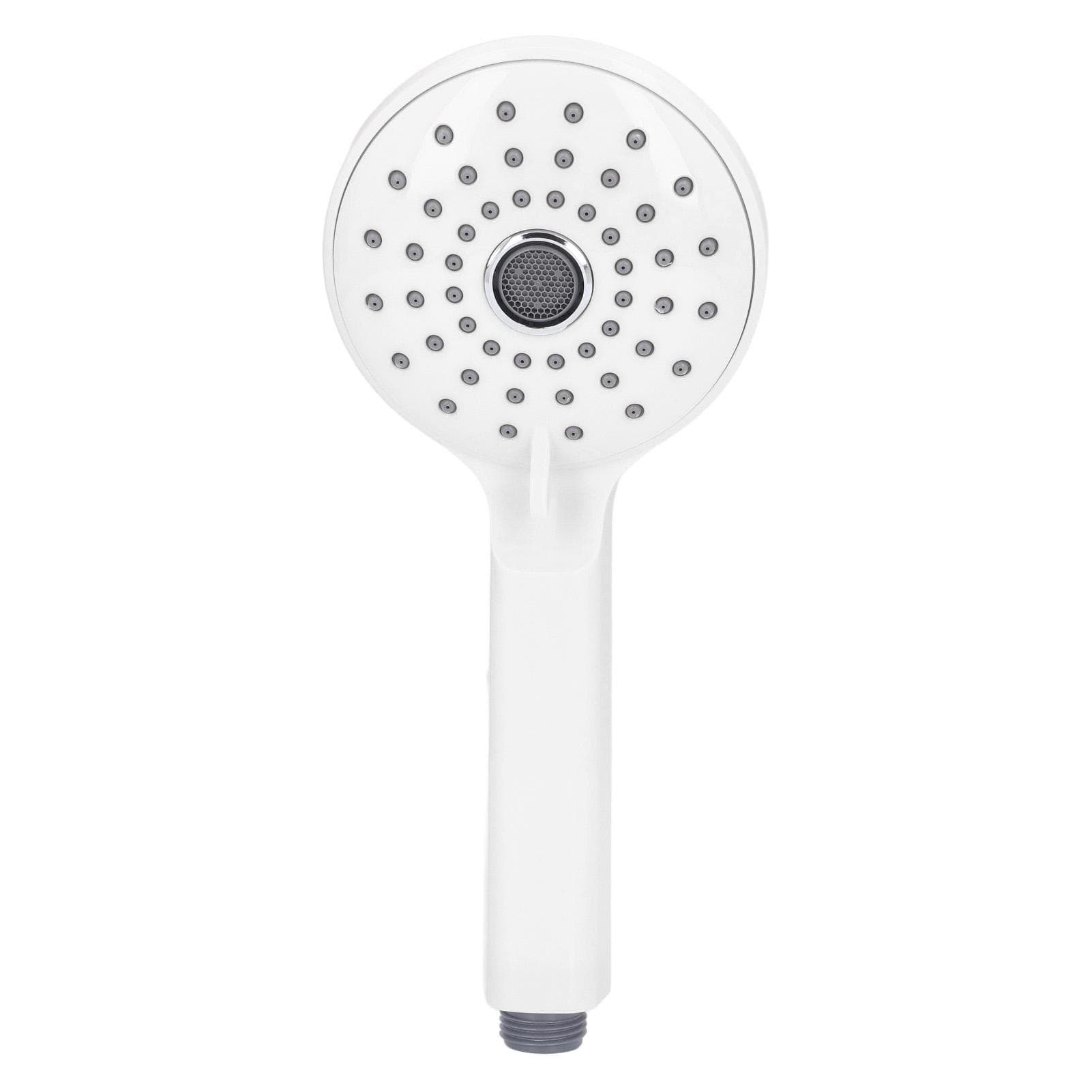 Pressurized Shower Head ABS Handheld Two Modes High Pressure Shower Sprayer Prevent Splashing white