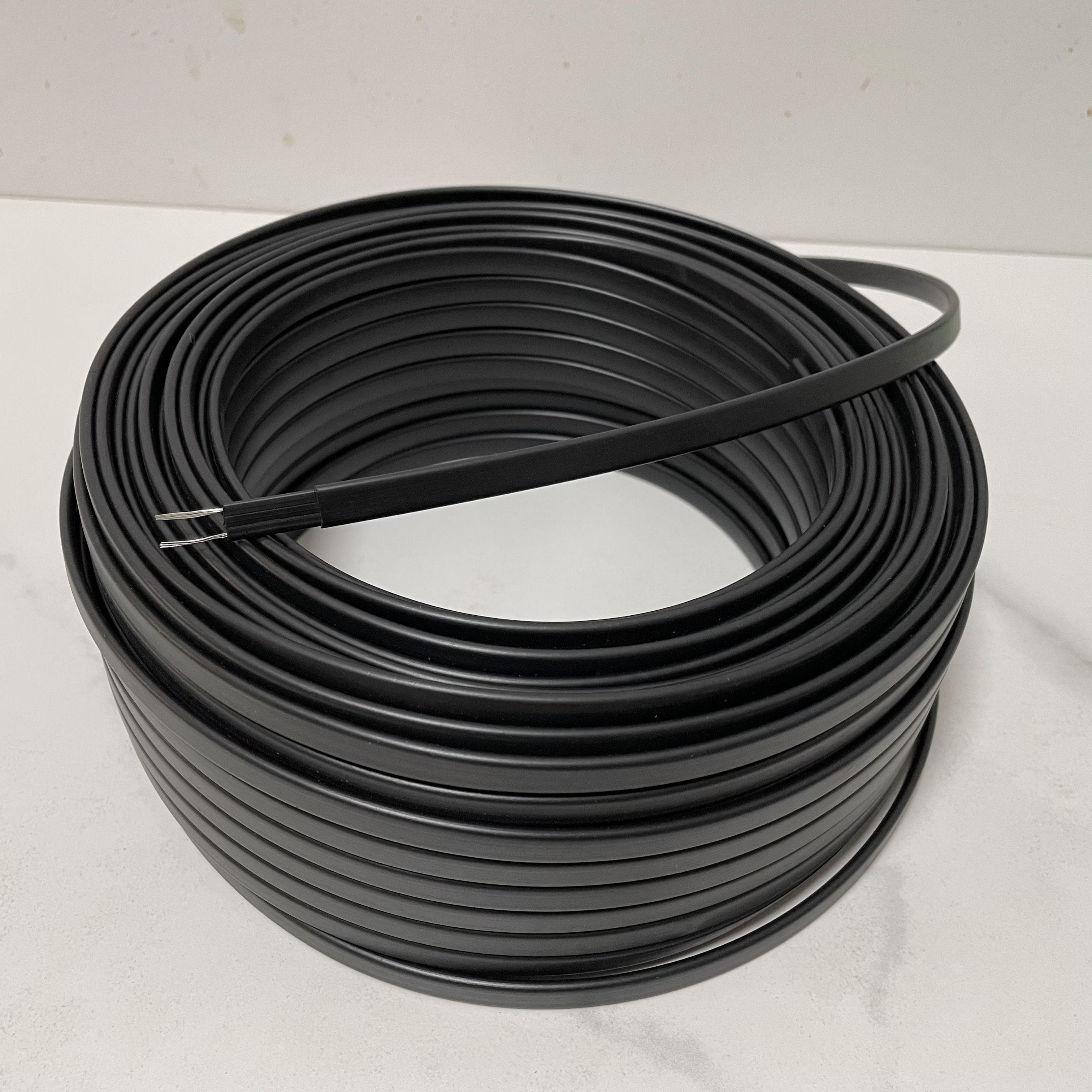 100M Pipe Heating Cable 25W/m Self-regulating Heating Tape Snow Melting Drain Water Pipe Freeze Protection Waterproof Heat Wire Heat Trace System 100M
