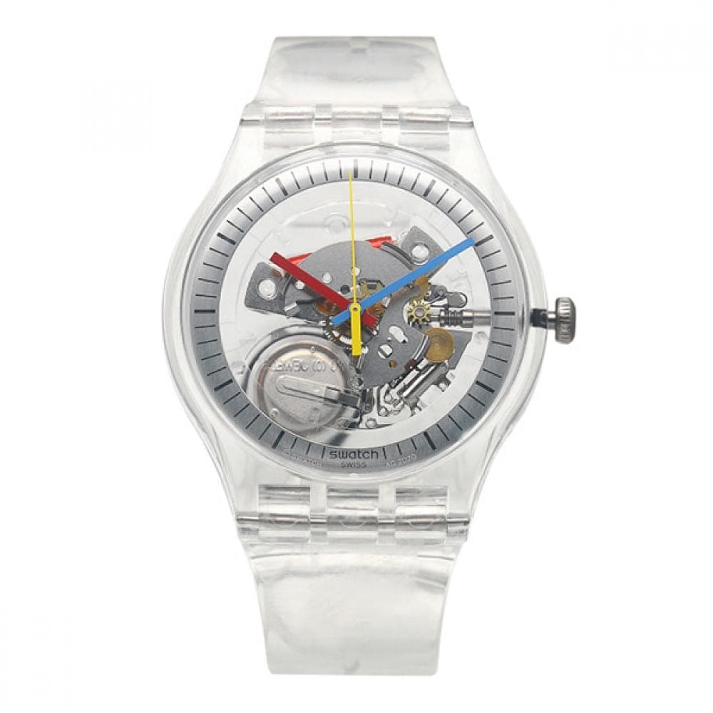 SWatch So29k100 Clear Clearly New Gent Men S Urethane Watch SO29K100