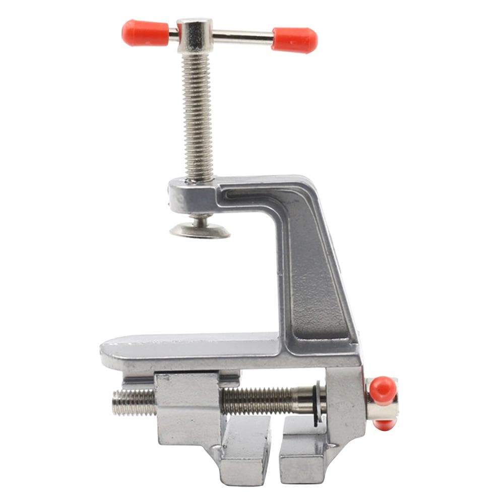 Aluminum Miniature Small Hobby Clamp On Table Multi-functional Mini Tool silver