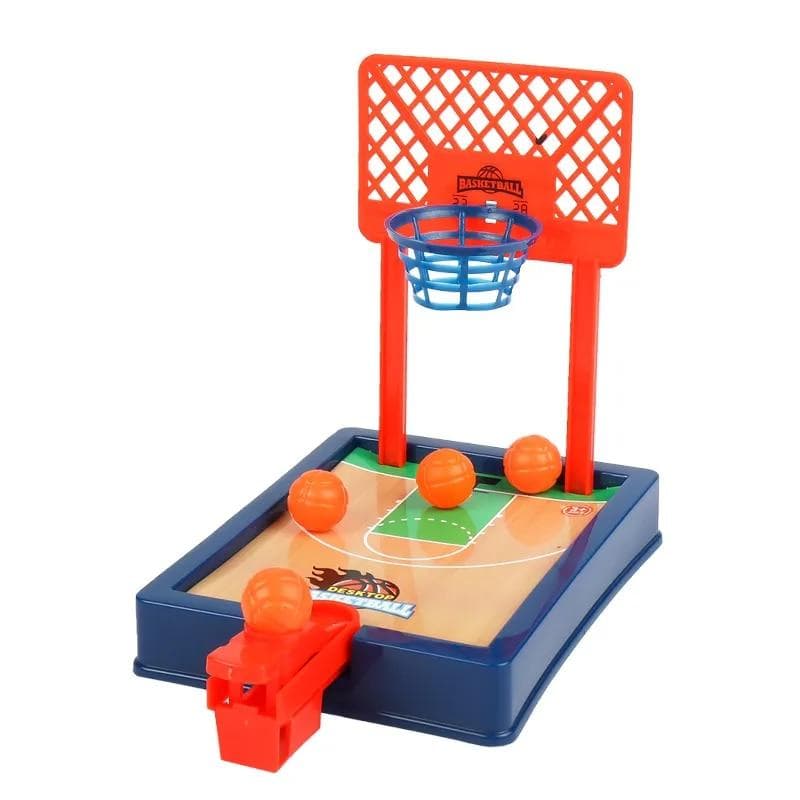 Desktop Board Game Toy Finger Mini Basketball Shooting Machine Party Table Interactive Sport Games For Kids Adults navy blue