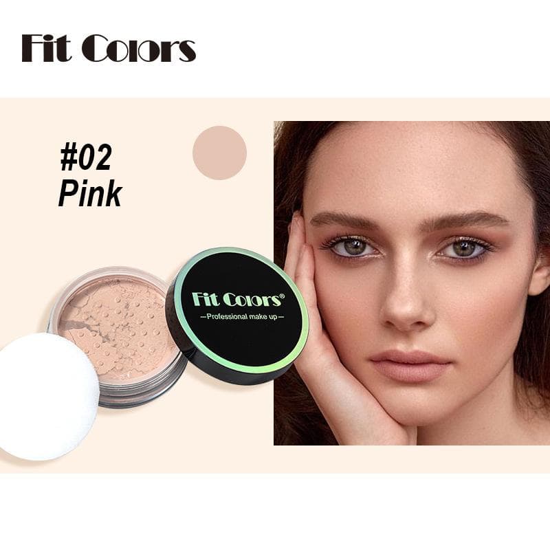 Fit Colors 4 Concealer Repair Loose Powder, Waterproof and Sweat -proof and Oil Control Oil Is Not Easy To Remove Makeup, Powder Fixed Makeup Powder 02