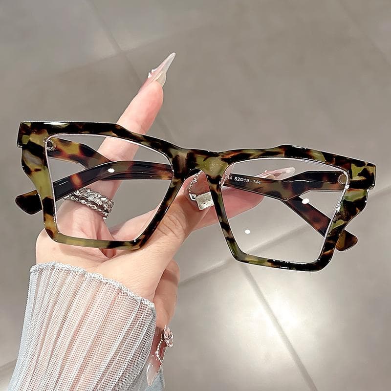 Trendy Irregular Anti Blue Light Glasses for European and American Dance Parties Fashionable Eye Protection