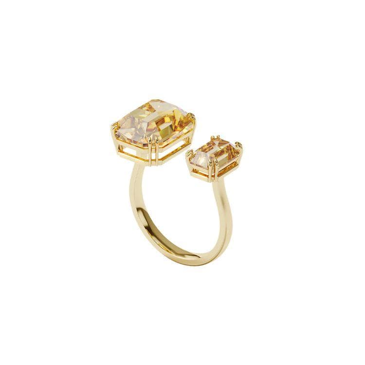 Swarovski Millenia Cocktail Square Cut Crystal Ring Women rings Gold 5600916 55