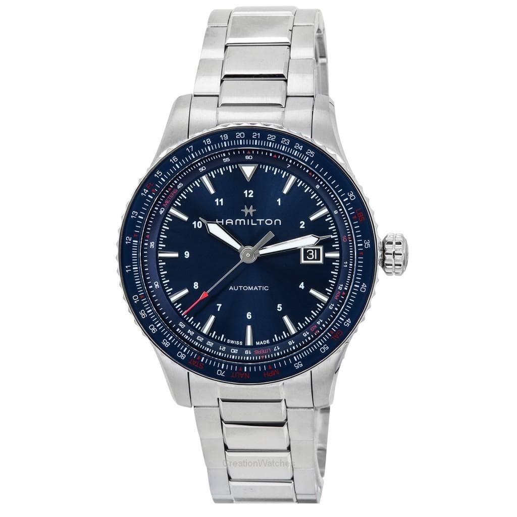 Hamilton Khaki Aviation Converter Blue Dial Automatic H76645140 100M Mens Watch blue