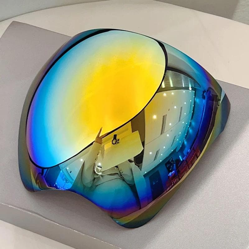 KAMMPT Huge Sports Goggle Futuristic Mirror Cycling Sunglasses Men Women Wrapped Round Anti UV Protective Shades Outdoor