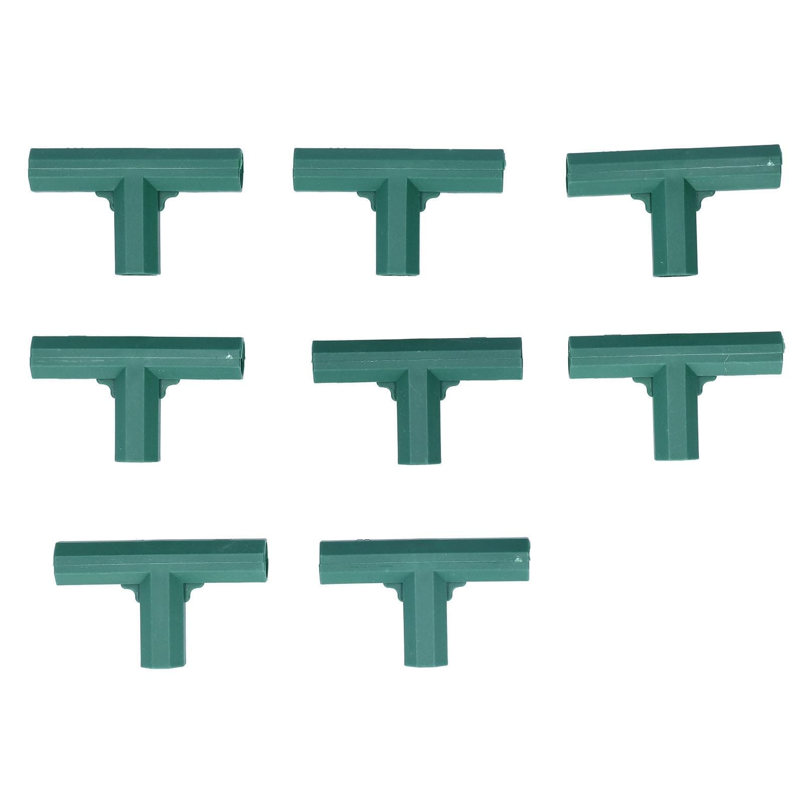 8Pcs T shape Connector DIY Plant Stake Joint Tee Adapter for 16mm Garden Plant Support