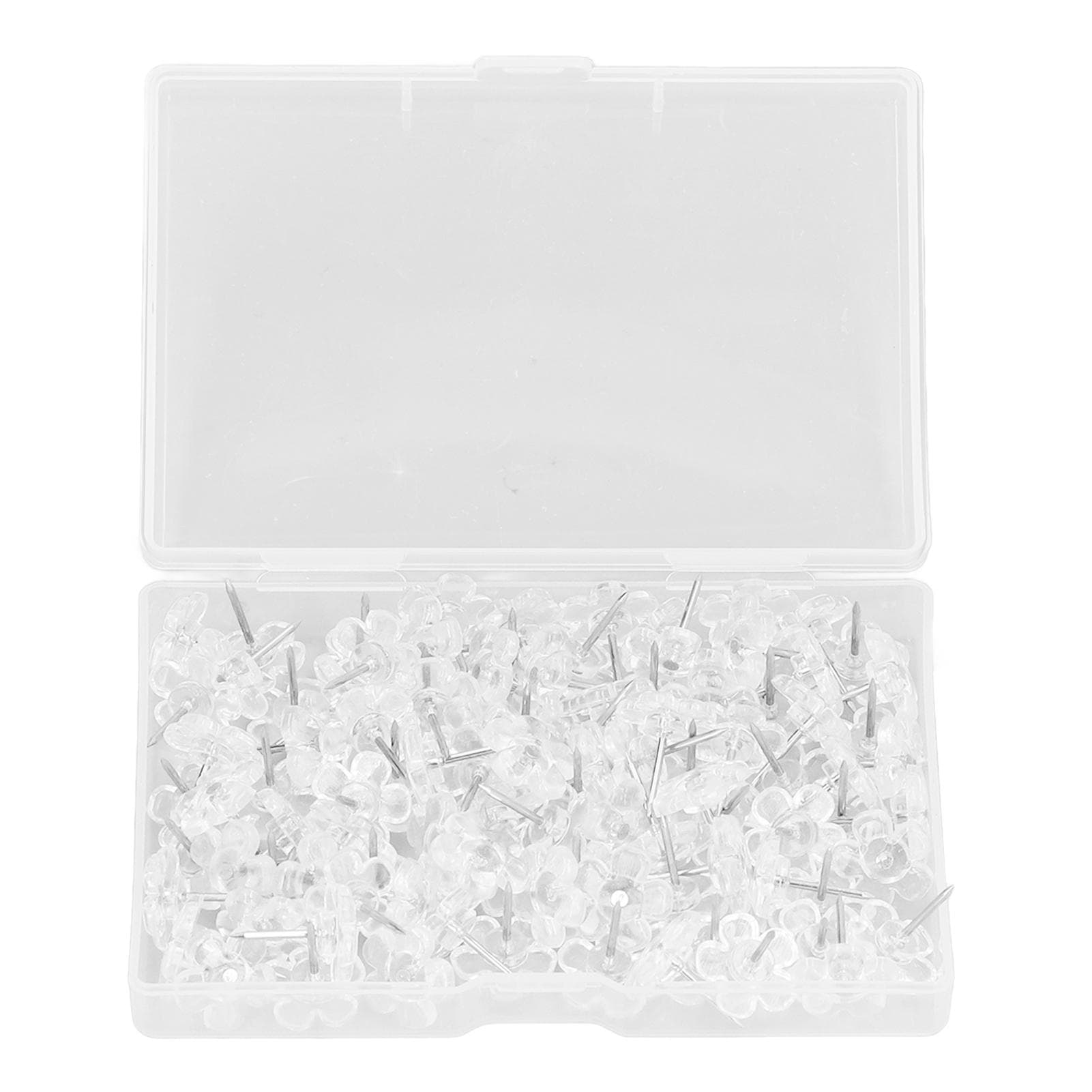 100 Pcs Corsage Pins Transparent White Plastic Flower Head Positioning Pins Corsage Pins Handicraft